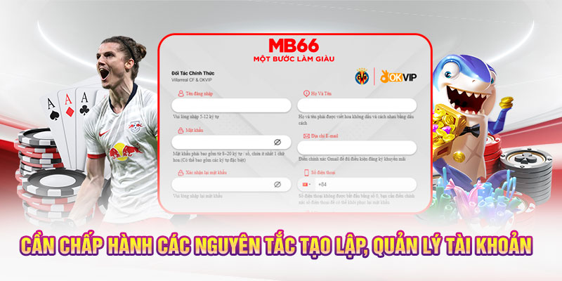 Cần chấp hành các nguyên tắc tạo lập, quản lý tài khoản 