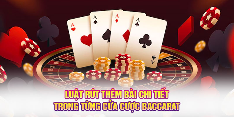 Luật rút thêm bài chi tiết trong từng cửa cược Baccarat