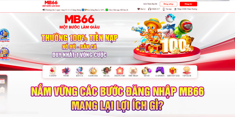 Nắm vững các bước đăng nhập MB66 mang lại lợi ích gì?