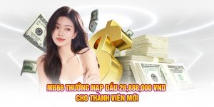 MB66 thưởng nạp đầu 28,888,000 VND cho thành viên mới