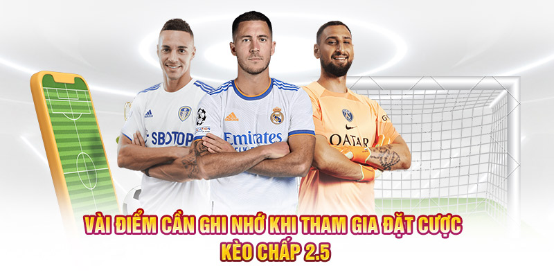 Vài điểm cần ghi nhớ khi tham gia đặt cược kèo chấp 2.5